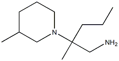 2-methyl-2-(3-methylpiperidin-1-yl)pentan-1-amine Structure