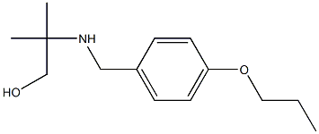 2-methyl-2-{[(4-propoxyphenyl)methyl]amino}propan-1-ol Structure