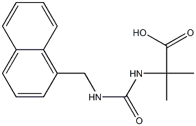 2-methyl-2-{[(naphthalen-1-ylmethyl)carbamoyl]amino}propanoic acid Structure