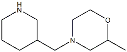 2-methyl-4-(piperidin-3-ylmethyl)morpholine Structure