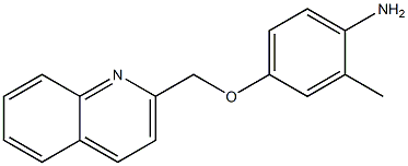 2-methyl-4-(quinolin-2-ylmethoxy)aniline Structure