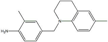 2-methyl-4-[(6-methyl-1,2,3,4-tetrahydroquinolin-1-yl)methyl]aniline Structure