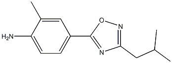 2-methyl-4-[3-(2-methylpropyl)-1,2,4-oxadiazol-5-yl]aniline Structure