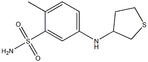 2-methyl-5-(thiolan-3-ylamino)benzene-1-sulfonamide 구조식 이미지