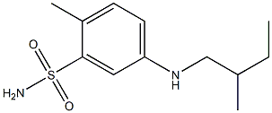 2-methyl-5-[(2-methylbutyl)amino]benzene-1-sulfonamide Structure