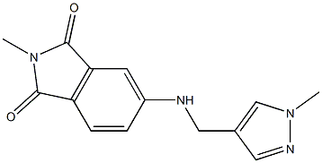 2-methyl-5-{[(1-methyl-1H-pyrazol-4-yl)methyl]amino}-2,3-dihydro-1H-isoindole-1,3-dione 구조식 이미지