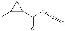 2-methylcyclopropanecarbonyl isothiocyanate Structure