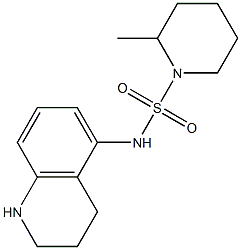 2-methyl-N-(1,2,3,4-tetrahydroquinolin-5-yl)piperidine-1-sulfonamide 구조식 이미지