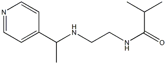 2-methyl-N-(2-{[1-(pyridin-4-yl)ethyl]amino}ethyl)propanamide Structure