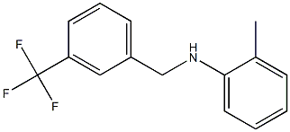 2-methyl-N-{[3-(trifluoromethyl)phenyl]methyl}aniline Structure