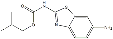 2-methylpropyl N-(6-amino-1,3-benzothiazol-2-yl)carbamate Structure