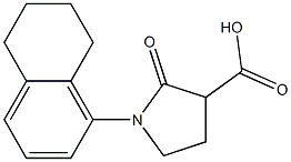 2-oxo-1-(5,6,7,8-tetrahydronaphthalen-1-yl)pyrrolidine-3-carboxylic acid 구조식 이미지