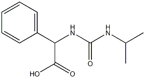 2-phenyl-2-[(propan-2-ylcarbamoyl)amino]acetic acid Structure