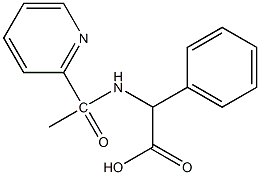 2-phenyl-2-[1-(pyridin-2-yl)acetamido]acetic acid Structure