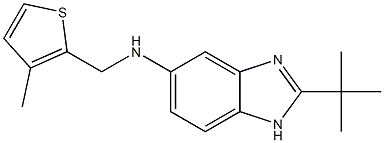 2-tert-butyl-N-[(3-methylthiophen-2-yl)methyl]-1H-1,3-benzodiazol-5-amine 구조식 이미지