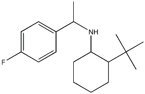 2-tert-butyl-N-[1-(4-fluorophenyl)ethyl]cyclohexan-1-amine 구조식 이미지