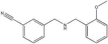 3-({[(2-methoxyphenyl)methyl]amino}methyl)benzonitrile Structure