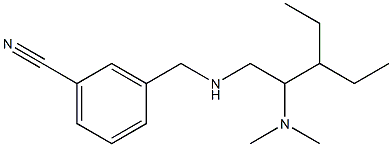 3-({[2-(dimethylamino)-3-ethylpentyl]amino}methyl)benzonitrile 구조식 이미지