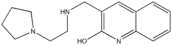 3-({[2-(pyrrolidin-1-yl)ethyl]amino}methyl)quinolin-2-ol Structure