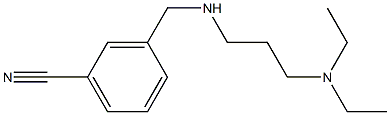 3-({[3-(diethylamino)propyl]amino}methyl)benzonitrile Structure