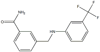 3-({[3-(trifluoromethyl)phenyl]amino}methyl)benzamide 구조식 이미지