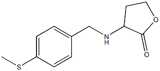 3-({[4-(methylsulfanyl)phenyl]methyl}amino)oxolan-2-one Structure