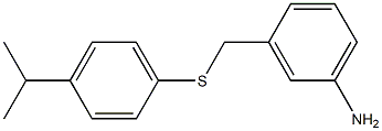 3-({[4-(propan-2-yl)phenyl]sulfanyl}methyl)aniline Structure