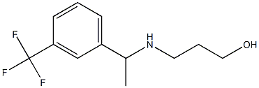 3-({1-[3-(trifluoromethyl)phenyl]ethyl}amino)propan-1-ol 구조식 이미지