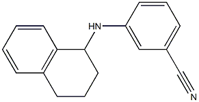 3-(1,2,3,4-tetrahydronaphthalen-1-ylamino)benzonitrile 구조식 이미지