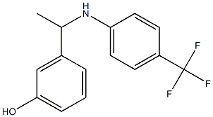 3-(1-{[4-(trifluoromethyl)phenyl]amino}ethyl)phenol Structure