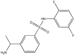 3-(1-aminoethyl)-N-(2,5-difluorophenyl)benzene-1-sulfonamide 구조식 이미지