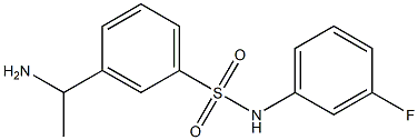 3-(1-aminoethyl)-N-(3-fluorophenyl)benzene-1-sulfonamide Structure