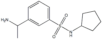 3-(1-aminoethyl)-N-cyclopentylbenzene-1-sulfonamide 구조식 이미지