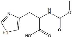 3-(1H-imidazol-4-yl)-2-[(methoxycarbonyl)amino]propanoic acid Structure