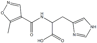 3-(1H-imidazol-4-yl)-2-{[(5-methylisoxazol-4-yl)carbonyl]amino}propanoic acid Structure