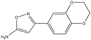 3-(2,3-dihydro-1,4-benzodioxin-6-yl)-1,2-oxazol-5-amine 구조식 이미지