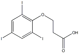 3-(2,4,6-triiodophenoxy)propanoic acid Structure