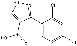 3-(2,4-dichlorophenyl)-1H-pyrazole-4-carboxylic acid Structure