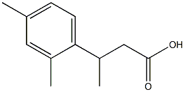 3-(2,4-dimethylphenyl)butanoic acid Structure