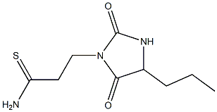 3-(2,5-dioxo-4-propylimidazolidin-1-yl)propanethioamide 구조식 이미지