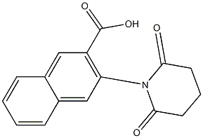 3-(2,6-dioxopiperidin-1-yl)naphthalene-2-carboxylic acid 구조식 이미지