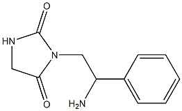 3-(2-amino-2-phenylethyl)imidazolidine-2,4-dione 구조식 이미지