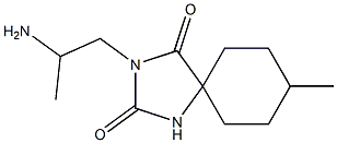 3-(2-aminopropyl)-8-methyl-1,3-diazaspiro[4.5]decane-2,4-dione Structure