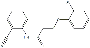 3-(2-bromophenoxy)-N-(2-cyanophenyl)propanamide Structure