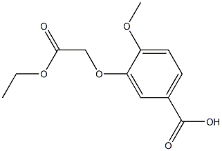 3-(2-ethoxy-2-oxoethoxy)-4-methoxybenzoic acid Structure