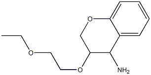 3-(2-ethoxyethoxy)-3,4-dihydro-2H-1-benzopyran-4-amine Structure