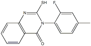 3-(2-fluoro-4-methylphenyl)-2-sulfanyl-3,4-dihydroquinazolin-4-one Structure