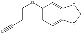 3-(2H-1,3-benzodioxol-5-yloxy)propanenitrile 구조식 이미지