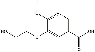 3-(2-hydroxyethoxy)-4-methoxybenzoic acid Structure