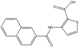 3-(2-naphthoylamino)thiophene-2-carboxylic acid Structure